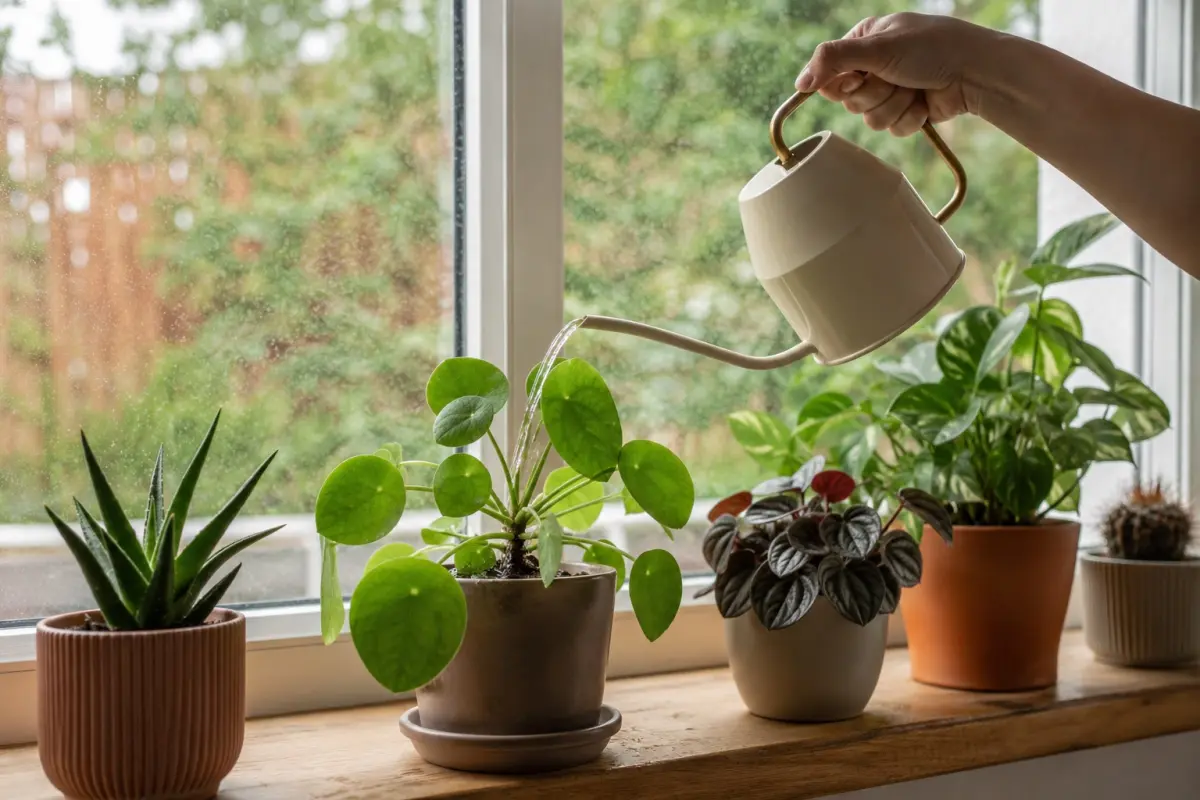 Arrosage de plantes d'intérieur